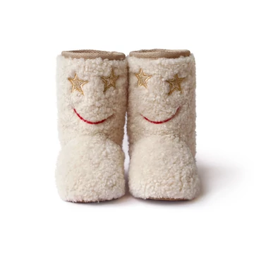Boxbo Smile Fuzzy Hótaposó - Krémfehér