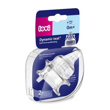 LOVI Dinamikus etetőcumi Mini  0hó+2 db
