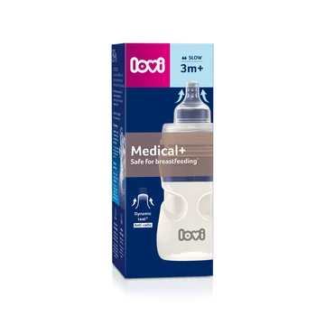 LOVI Medical+ Cumisüveg 3 hó+ 250 ml
