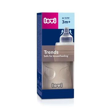 LOVI Trends cumisüveg 250ml 3 hó+ bézs
