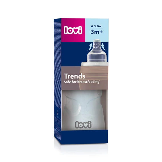 LOVI Trends cumisüveg 250ml 3 hó+ zöld