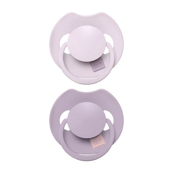 LOVI Dinamikus szilikon cumi PRIME 18hó 2db Lilac/Violet