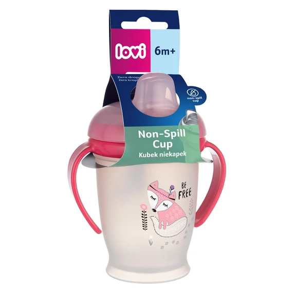 Csöpögésmentes itatópohár INDIAN SUMMER 250ml 6hó+ lány