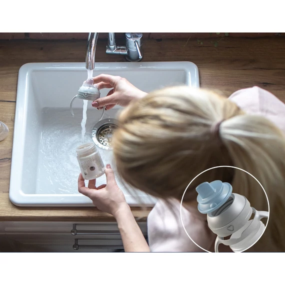 LOVI Első itatópohár ivócsőrrel 6 hó+150 ml kék