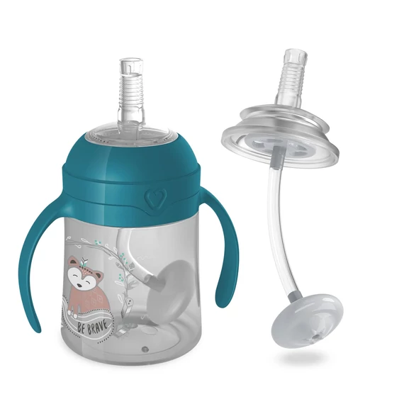 LOVI Első pohárka szívószállal és nehezékkel  Straw Beginner 150ml 6hó+ Indian Summer