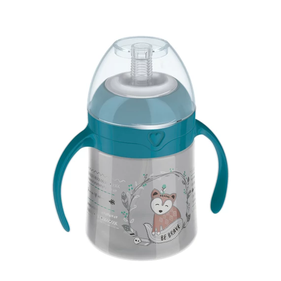 LOVI Első pohárka szívószállal és nehezékkel  Straw Beginner 150ml 6hó+ Indian Summer