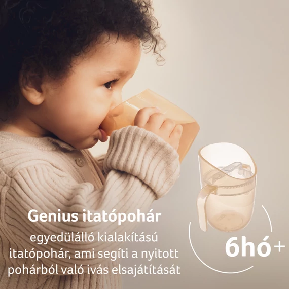 LOVI GENIUS Itatópohár 150ml 6 hó+ Nude