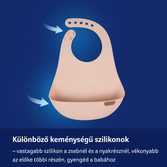 LOVI Szilikon előke zsebbel Nude
